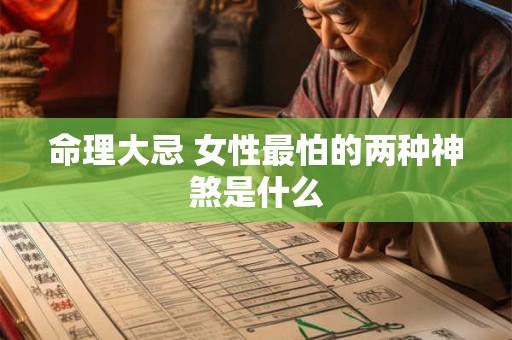 命理大忌 女性最怕的两种神煞是什么