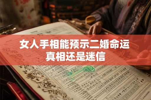 女人手相能预示二婚命运 真相还是迷信