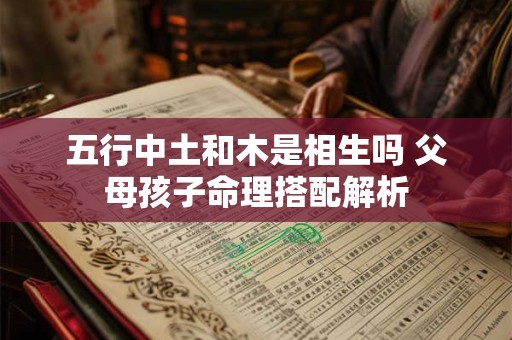 五行中土和木是相生吗 父母孩子命理搭配解析