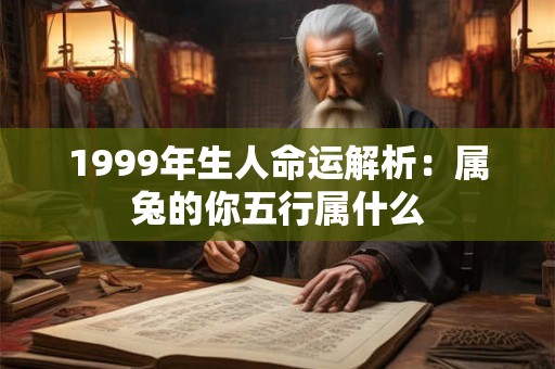 1999年生人命运解析：属兔的你五行属什么