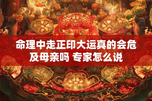 命理中走正印大运真的会危及母亲吗 专家怎么说