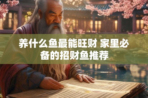 养什么鱼最能旺财 家里必备的招财鱼推荐