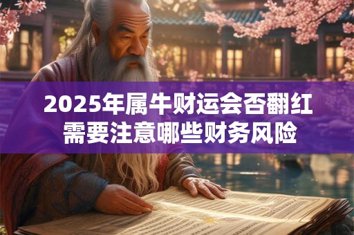 2025年属牛财运会否翻红 需要注意哪些财务风险