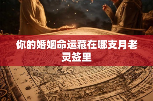 你的婚姻命运藏在哪支月老灵签里