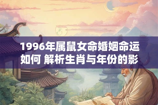 1996年属鼠女命婚姻命运如何 解析生肖与年份的影响