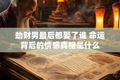 劫财男最后都娶了谁 命运背后的情感真相是什么