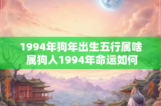 1994年狗年出生五行属啥 属狗人1994年命运如何