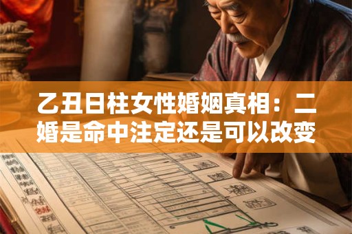 乙丑日柱女性婚姻真相：二婚是命中注定还是可以改变