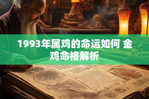 1993年属鸡的命运如何 金鸡命格解析