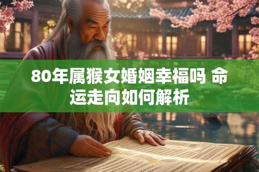 80年属猴女婚姻幸福吗 命运走向如何解析