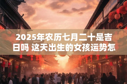 2025年农历七月二十是吉日吗 这天出生的女孩运势怎样