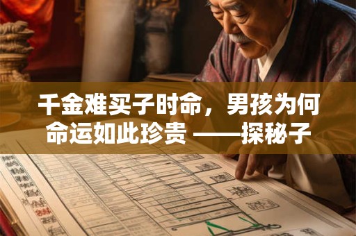 千金难买子时命，男孩为何命运如此珍贵 ——探秘子时出生的神秘力量