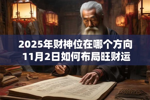 2025年财神位在哪个方向 11月2日如何布局旺财运