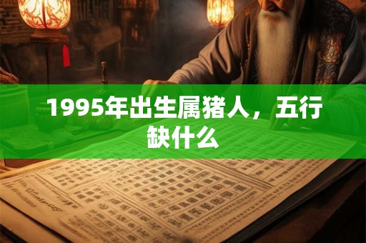 1995年出生属猪人，五行缺什么