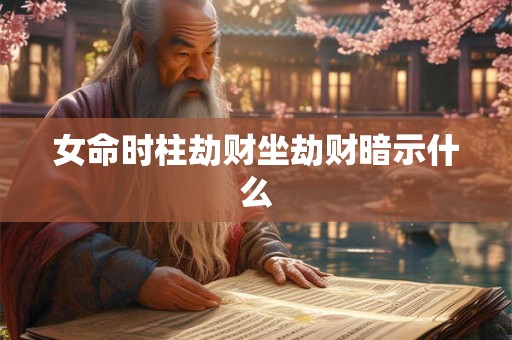 女命时柱劫财坐劫财暗示什么