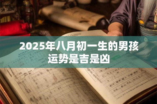 2025年八月初一生的男孩运势是吉是凶