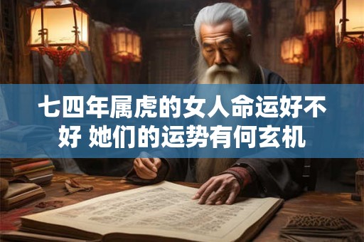 七四年属虎的女人命运好不好 她们的运势有何玄机