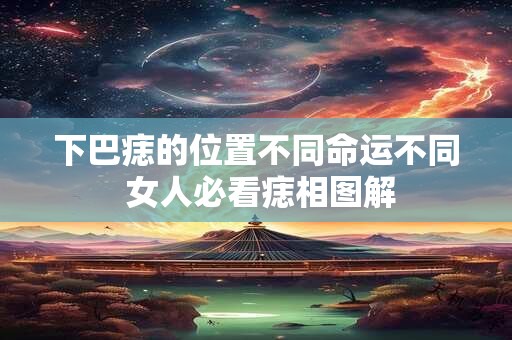 下巴痣的位置不同命运不同 女人必看痣相图解