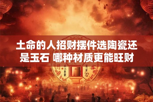 土命的人招财摆件选陶瓷还是玉石 哪种材质更能旺财运