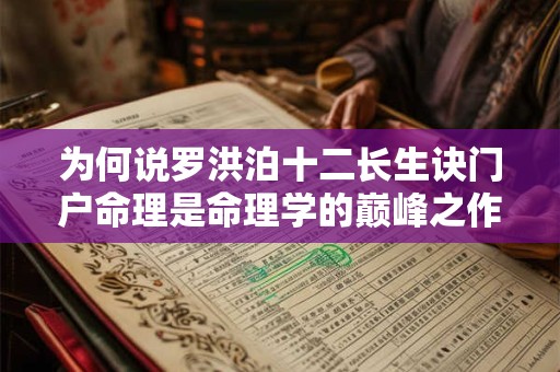 为何说罗洪泊十二长生诀门户命理是命理学的巅峰之作