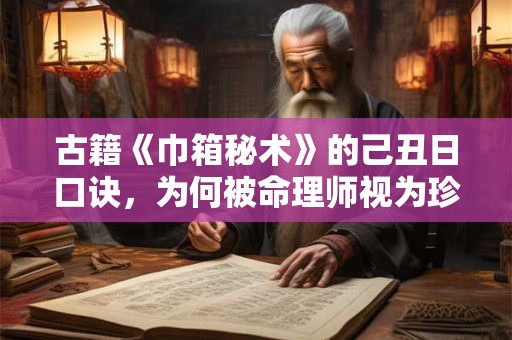 古籍《巾箱秘术》的己丑日口诀，为何被命理师视为珍宝