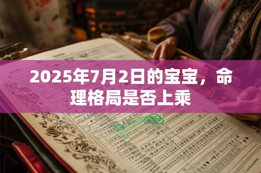 2025年7月2日的宝宝，命理格局是否上乘