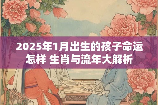 2025年1月出生的孩子命运怎样 生肖与流年大解析