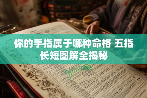 你的手指属于哪种命格 五指长短图解全揭秘