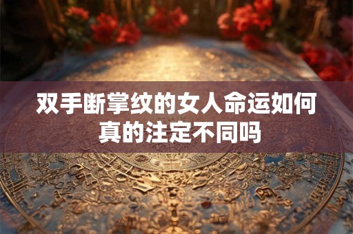双手断掌纹的女人命运如何 真的注定不同吗