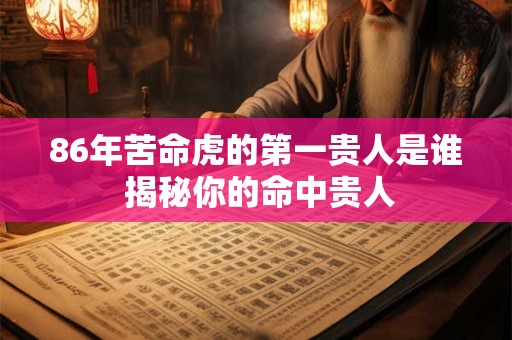 86年苦命虎的第一贵人是谁 揭秘你的命中贵人