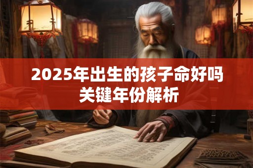 2025年出生的孩子命好吗 关键年份解析