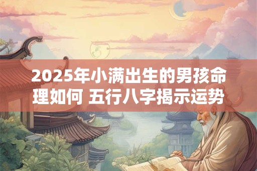 2025年小满出生的男孩命理如何 五行八字揭示运势玄机