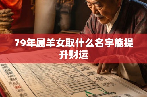 79年属羊女取什么名字能提升财运