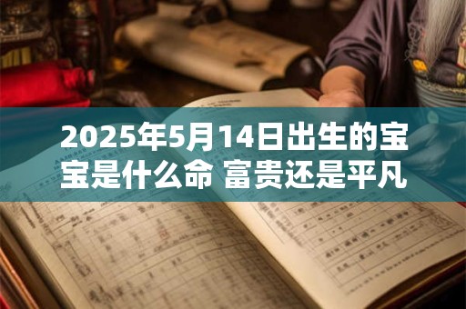 2025年5月14日出生的宝宝是什么命 富贵还是平凡