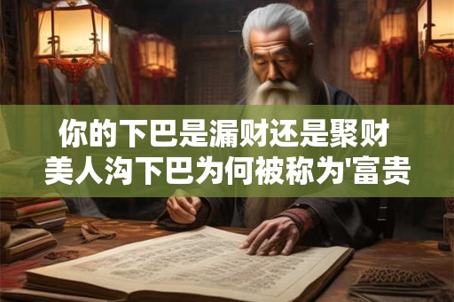 你的下巴是漏财还是聚财 美人沟下巴为何被称为'富贵相'