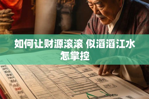 如何让财源滚滚 似滔滔江水怎掌控