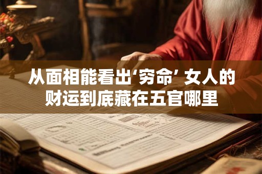 从面相能看出‘穷命’ 女人的财运到底藏在五官哪里