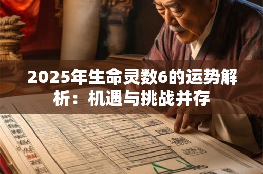 2025年生命灵数6的运势解析：机遇与挑战并存