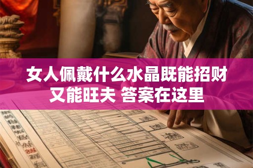 女人佩戴什么水晶既能招财又能旺夫 答案在这里