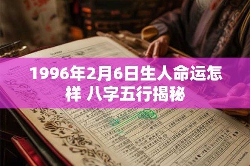1996年2月6日生人命运怎样 八字五行揭秘