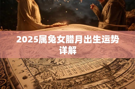 2025属兔女腊月出生运势详解