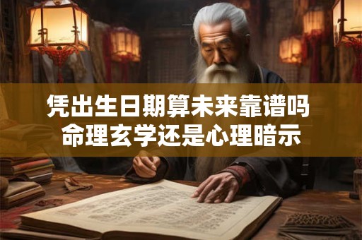 凭出生日期算未来靠谱吗 命理玄学还是心理暗示
