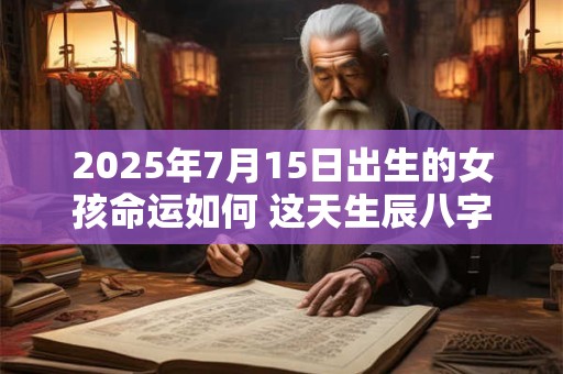 2025年7月15日出生的女孩命运如何 这天生辰八字好吗
