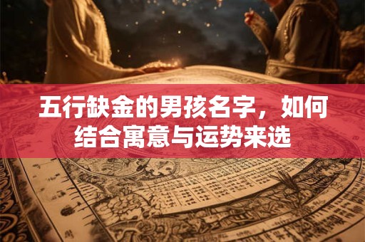 五行缺金的男孩名字，如何结合寓意与运势来选