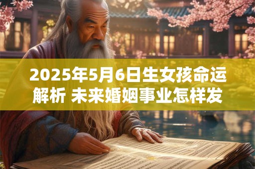 2025年5月6日生女孩命运解析 未来婚姻事业怎样发展
