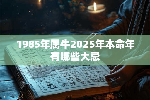 1985年属牛2025年本命年有哪些大忌