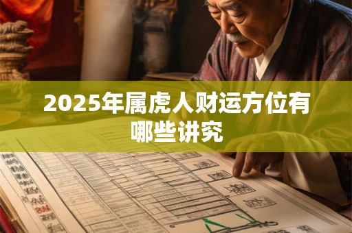 2025年属虎人财运方位有哪些讲究