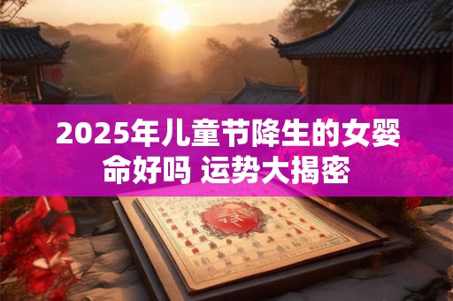 2025年儿童节降生的女婴命好吗 运势大揭密