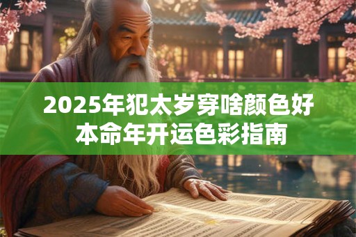 2025年犯太岁穿啥颜色好 本命年开运色彩指南