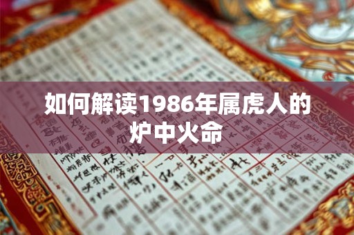 如何解读1986年属虎人的炉中火命